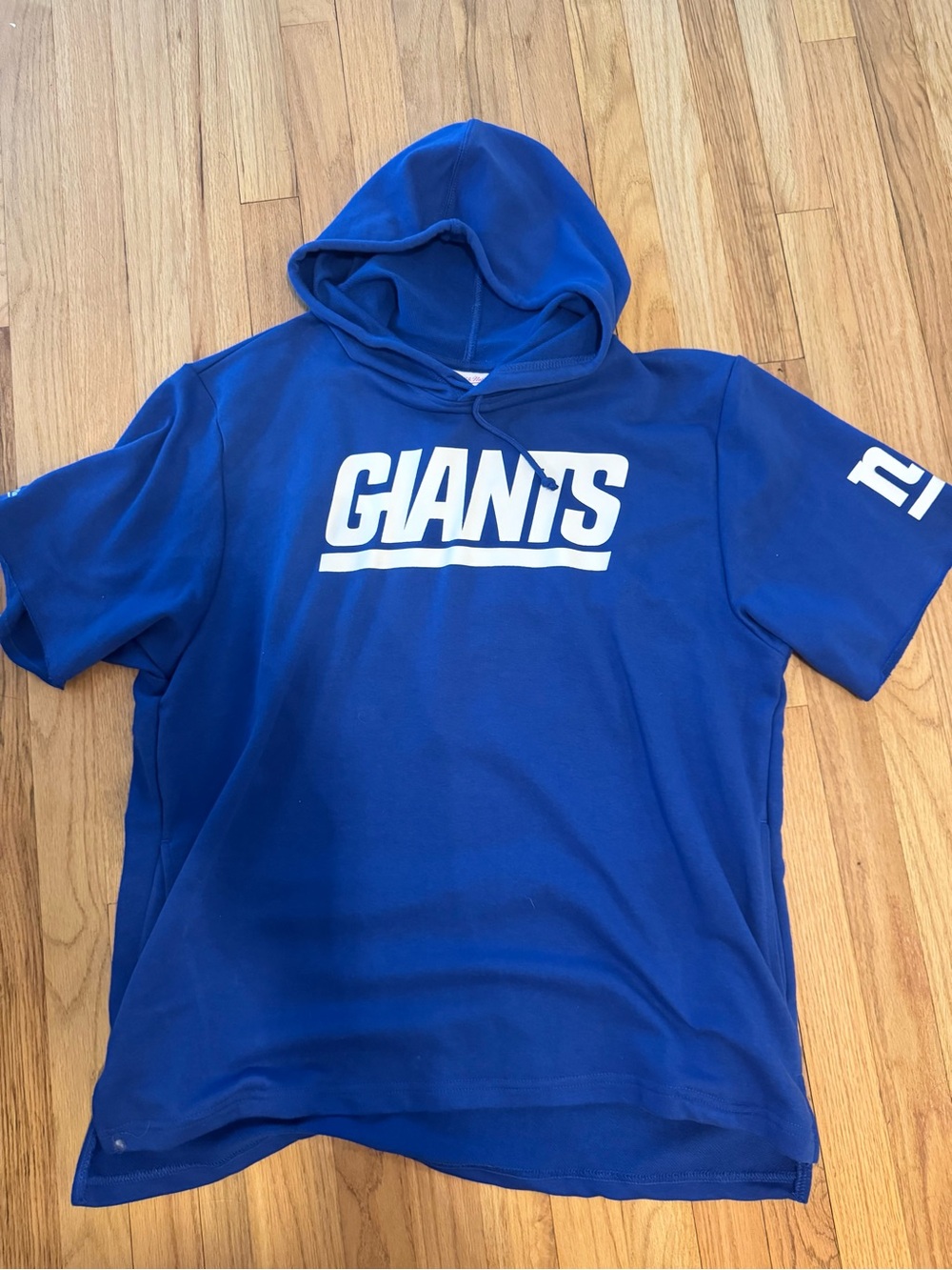 Mitchell and Ness NY Giants Hooded Tee XL